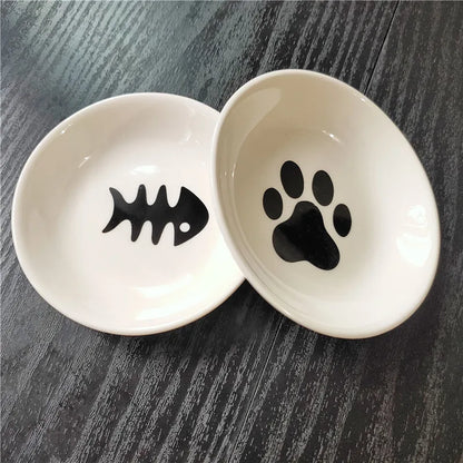 Fish Bone and Paw Sauce Plate