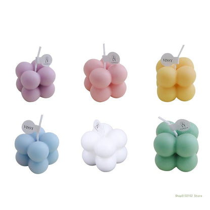 Mini Cube Bubble Shaped Wax Candles