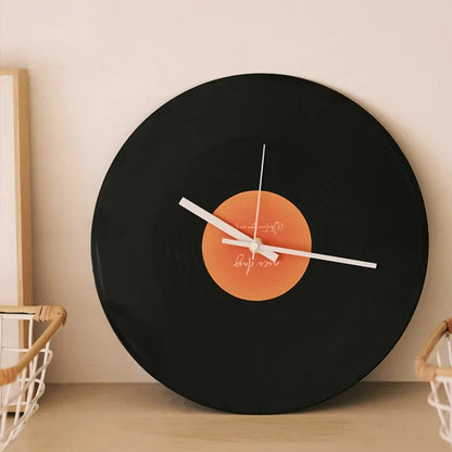 Sunset Vinyl Record Table Clock