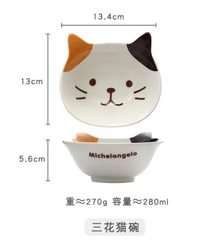 Cute Cat Snack Plates