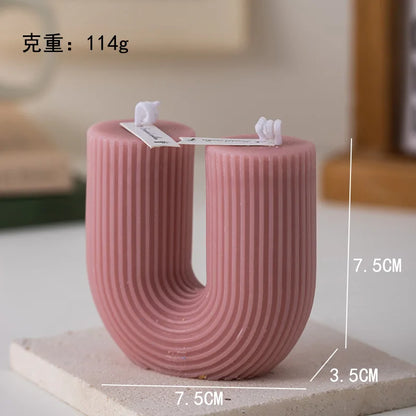 U-Shaped Candle Scented Candles