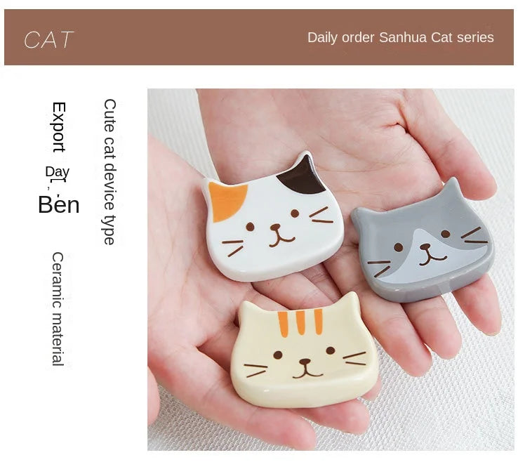 Japanese Cute Cat Dish Creative Ceramic Seasoning Dish