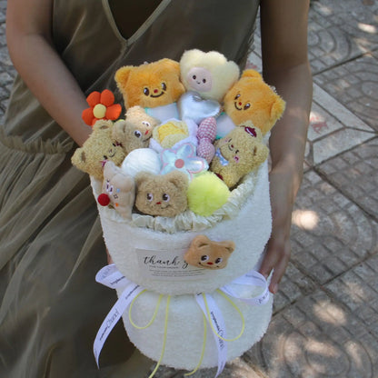 Butter Bear Creative Doll Bouquet