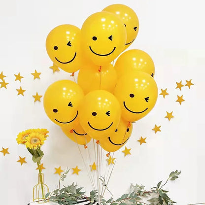 Yellow Smiley Balloons