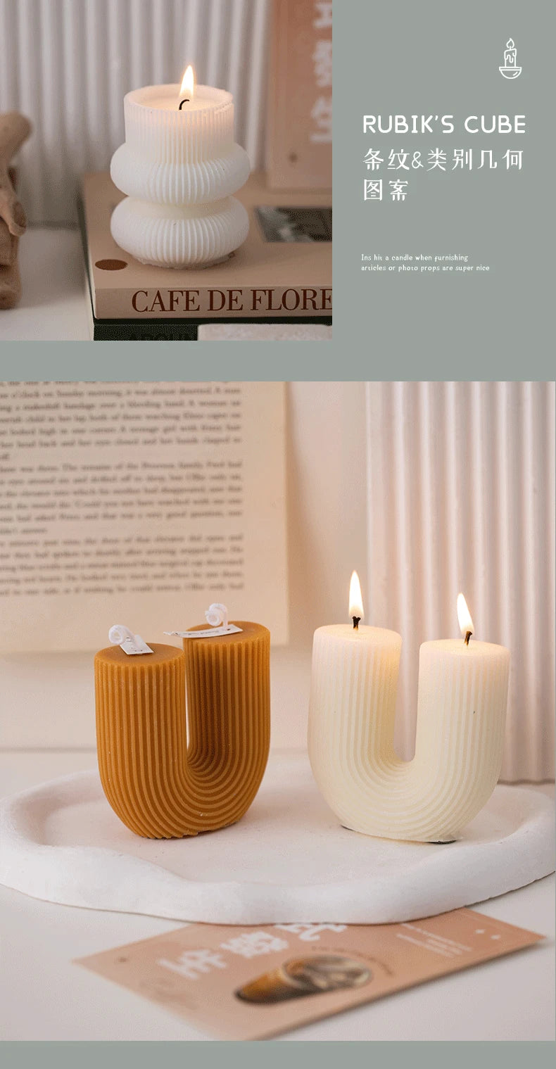 U-Shaped Candle Scented Candles