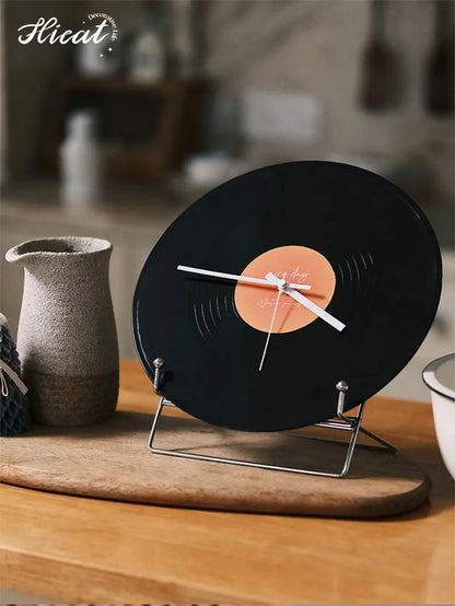 Sunset Vinyl Record Table Clock