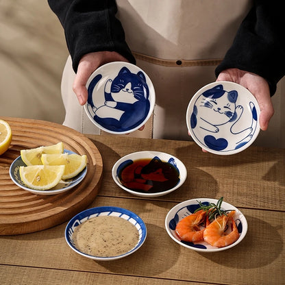 Cartoon Cat Shape Dipping Sauce Dish