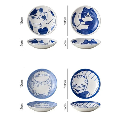 Cartoon Cat Shape Dipping Sauce Dish