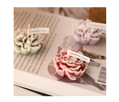 Carnation Flower-shaped Handmade Scented Candle