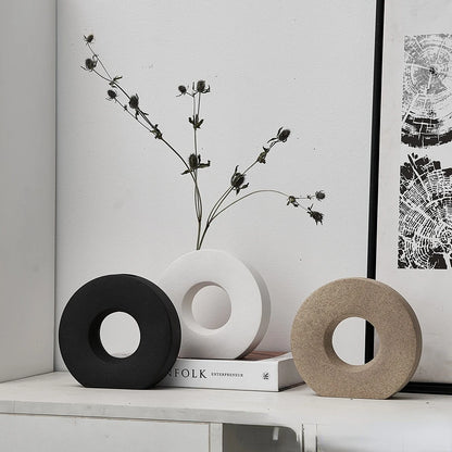 Donut Shaped Nordic Home Decor Vase