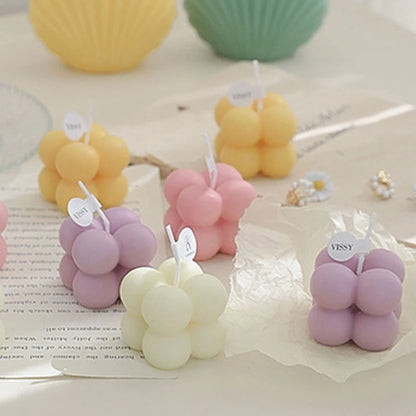 Mini Cube Bubble Shaped Wax Candles