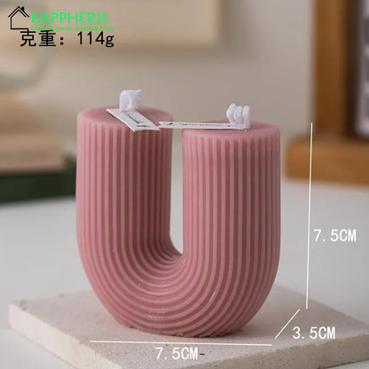 U-Shaped Candle Scented Candles