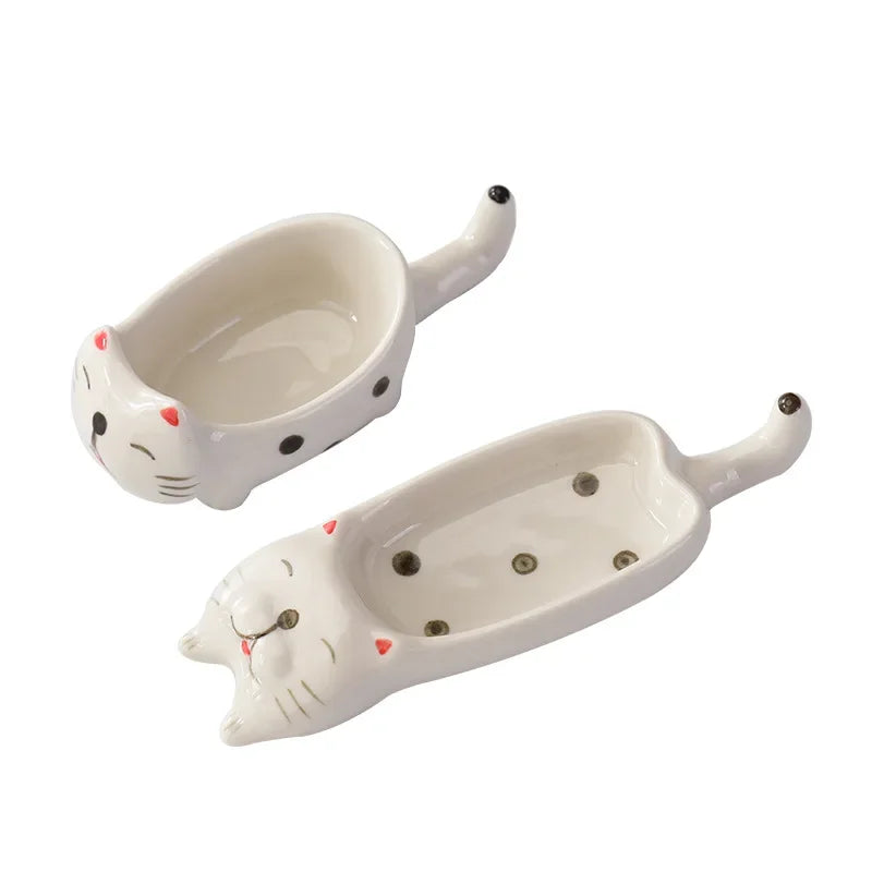 Cute Cat Ceramic Mini Sauce Plate