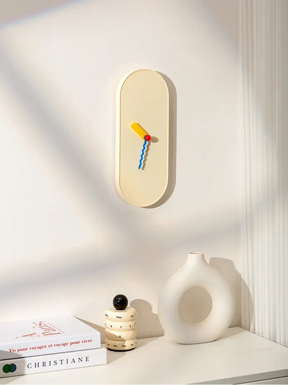 Swedish Cream Oval Clock