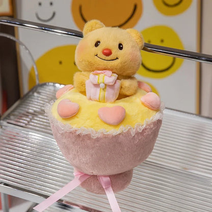 Hand-held Butter Bear Plush Toy Bouquet