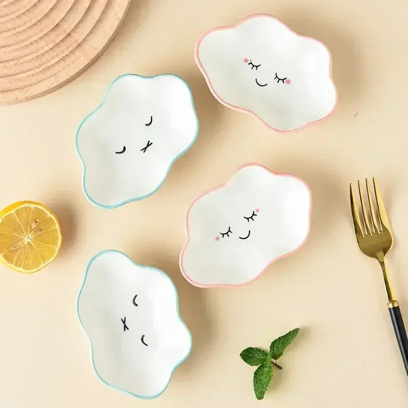 Smiling Clouds Dipping Sauce Dish