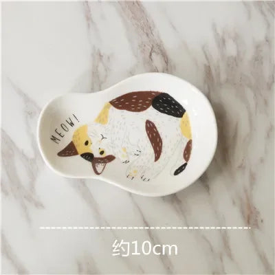 Cute Cat Ceramic Mini Sauce Plate