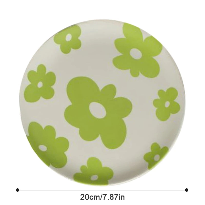 20cm Lightweight Creative Geometric Patterned Dinner Plate