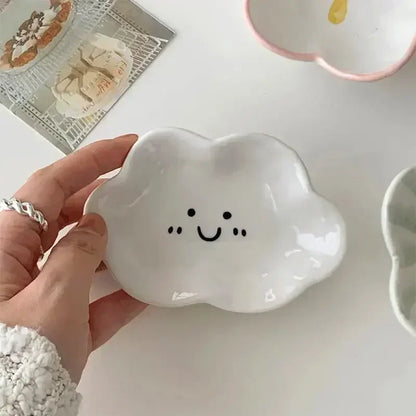 Smiling Clouds Dipping Sauce Dish