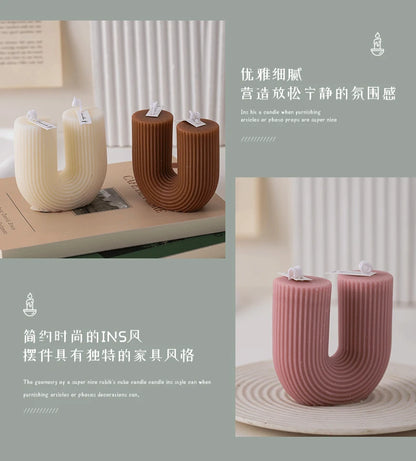 U-Shaped Candle Scented Candles