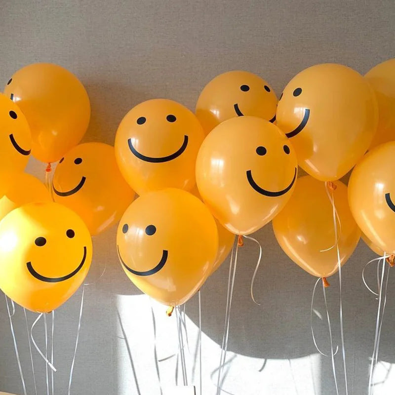 Yellow Smiley Balloons