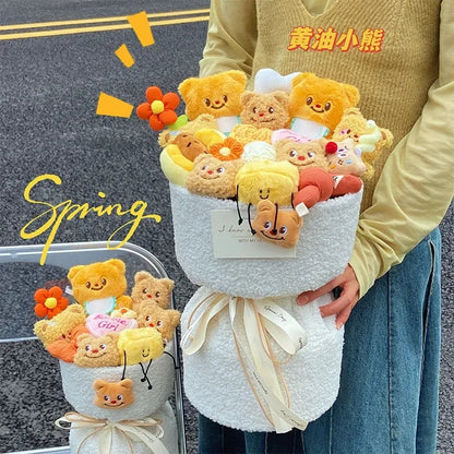 Butter Bear Creative Doll Bouquet