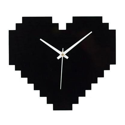 Heart Shape 16-bits Wall Clock