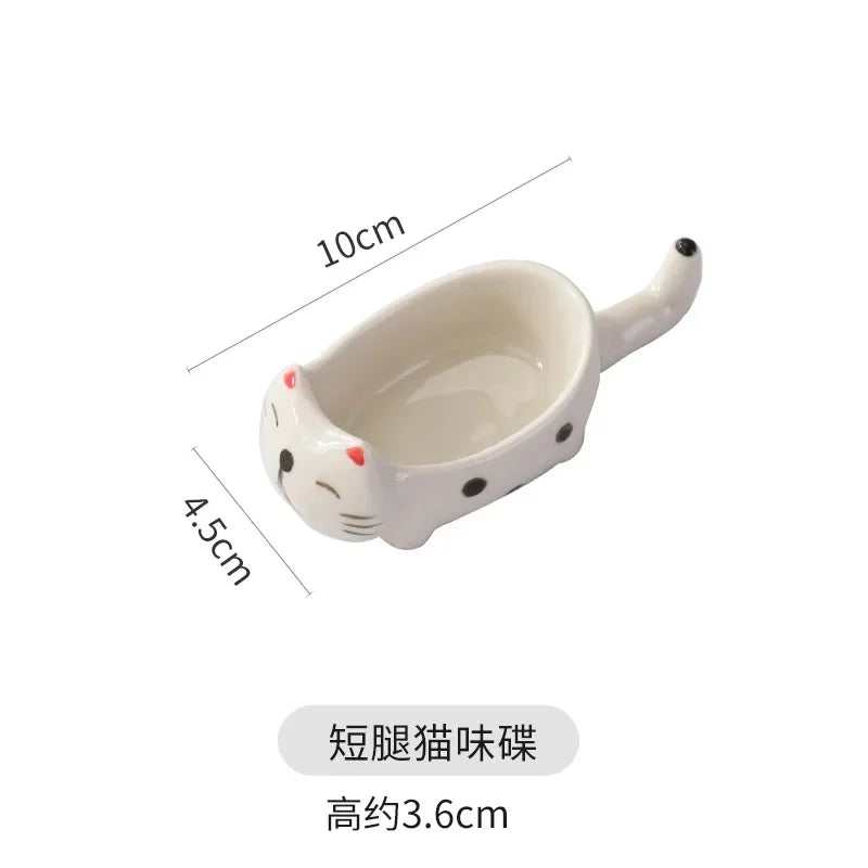 Cute Cat Ceramic Mini Sauce Plate