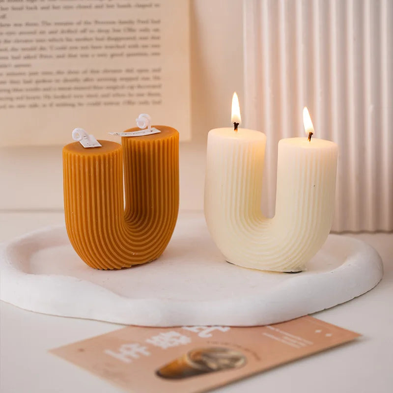 U-Shaped Candle Scented Candles