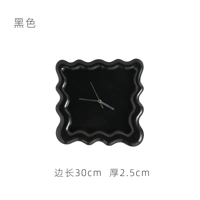 Cream Biscuit-Shaped Wall Mounted Clock