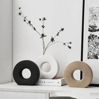 Donut Shaped Nordic Home Decor Vase