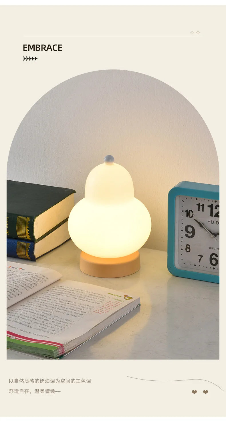 Pear-Shaped Bedside Table Lamp