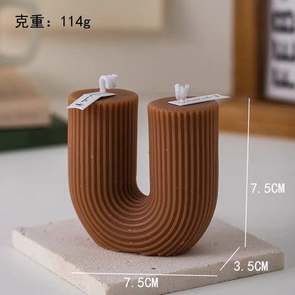 U-Shaped Candle Scented Candles