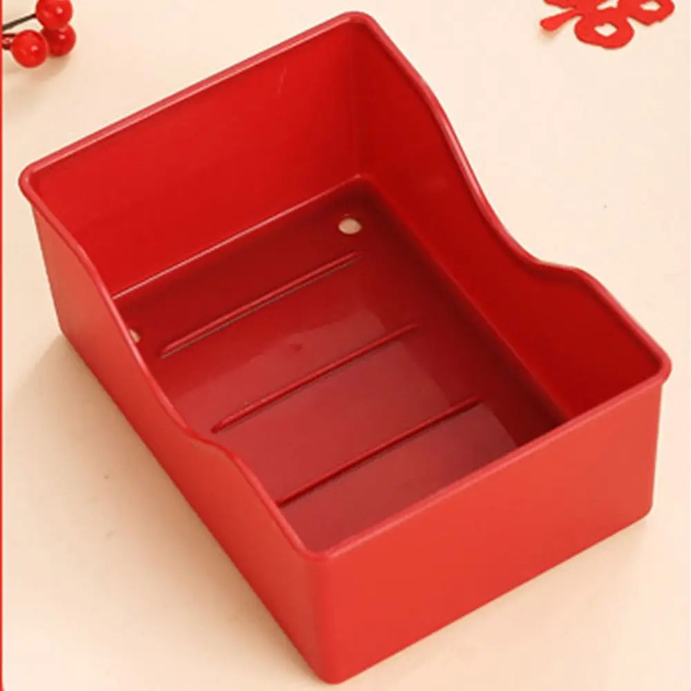 5/10Pcs Party Plastic Red Heart-shaped Plates