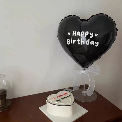 18inch Black Heart Balloon