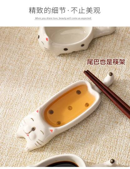 Cute Cat Ceramic Mini Sauce Plate