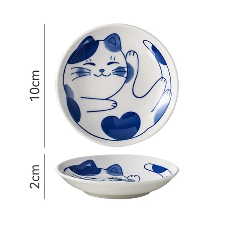 Cartoon Cat Shape Dipping Sauce Dish