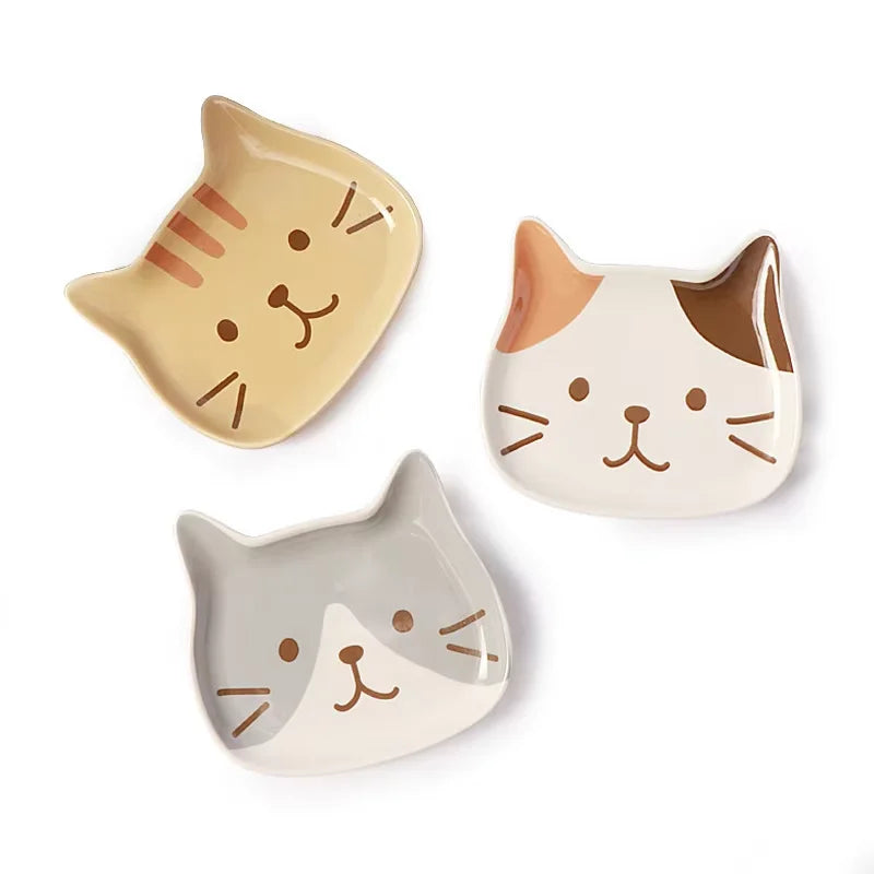 Cute Cat Snack Plates