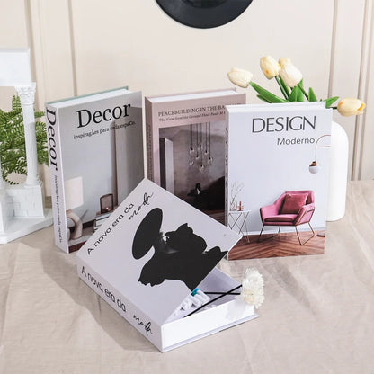 Minimalistic Fake Books Decor