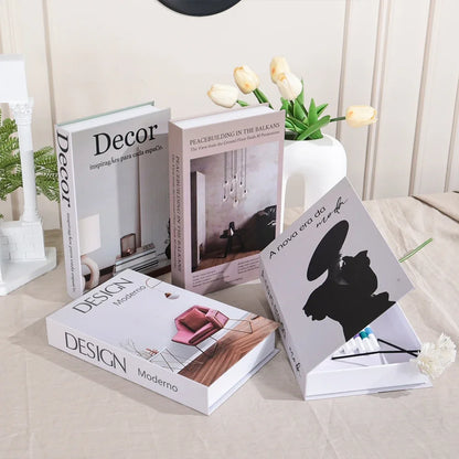 Minimalistic Fake Books Decor