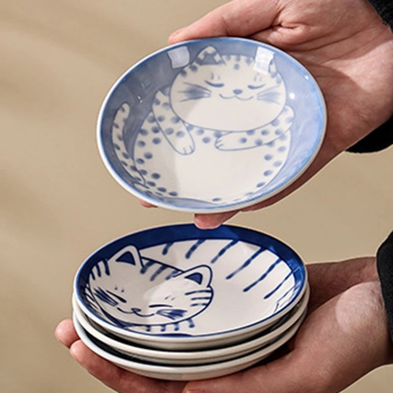 Cartoon Cat Shape Dipping Sauce Dish