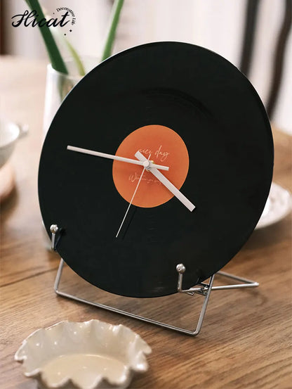 Sunset Vinyl Record Table Clock