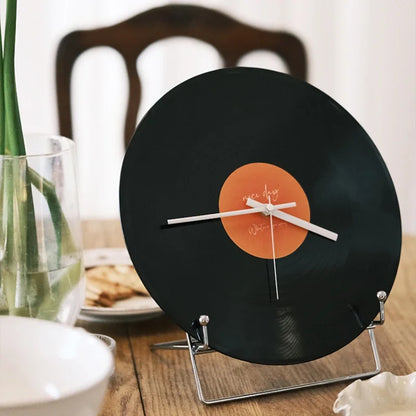 Sunset Vinyl Record Table Clock