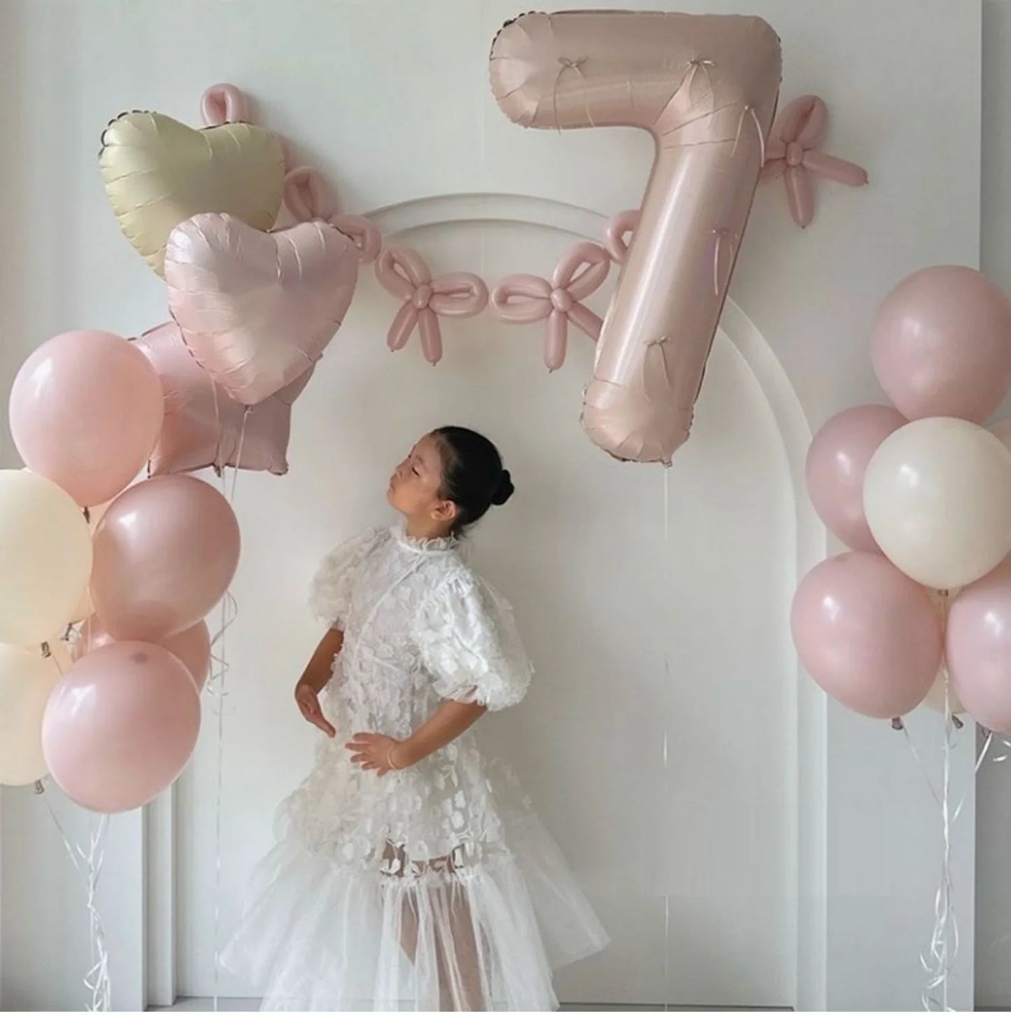 Boho Dusty Pink Cake Balloons Kit