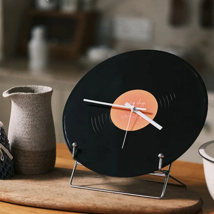 Sunset Vinyl Record Table Clock