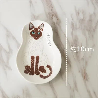 Cute Cat Ceramic Mini Sauce Plate