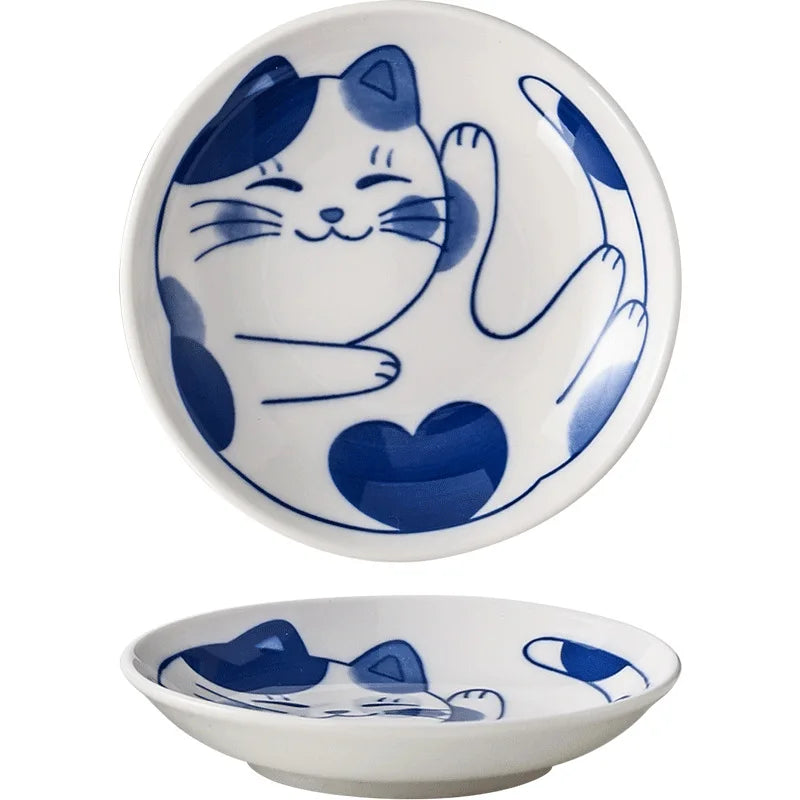 Cartoon Cat Shape Dipping Sauce Dish