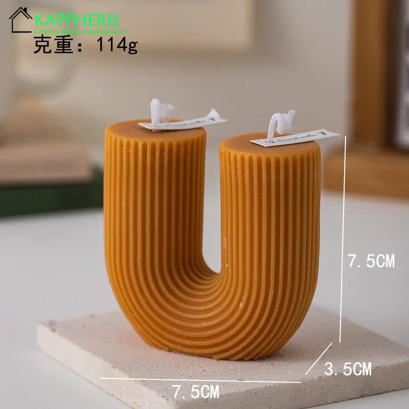 U-Shaped Candle Scented Candles