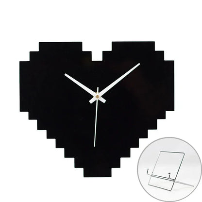 Heart Shape 16-bits Wall Clock