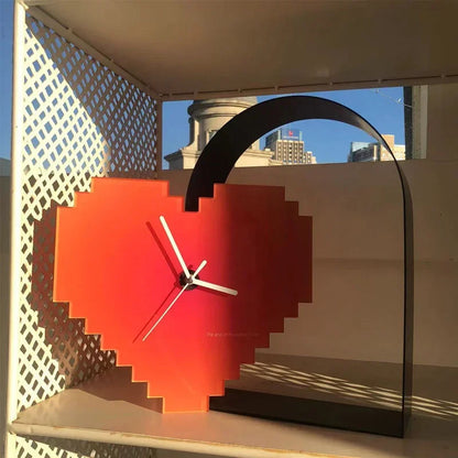 Heart Shape 16-bits Wall Clock